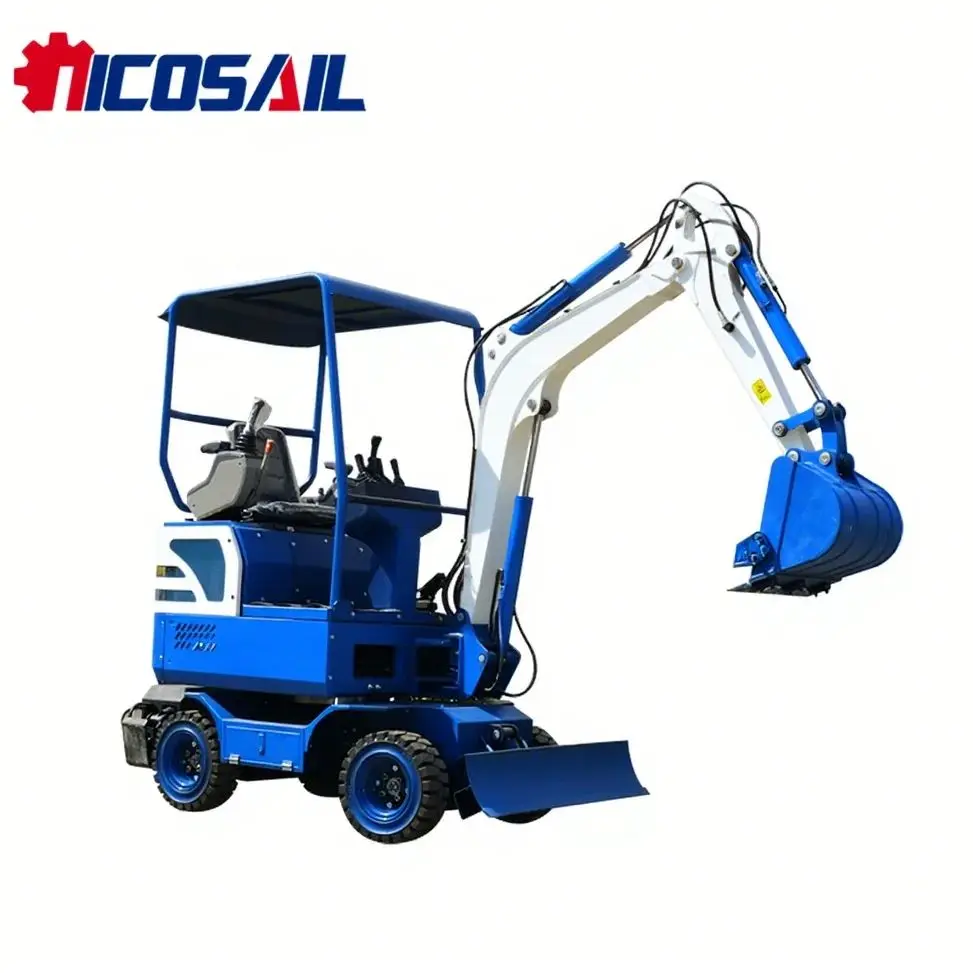 OEM Custom Mini Wheel Excavator Compact Hydraulic Wheeled Digger for Farm Construction Landscaping and Material Handling