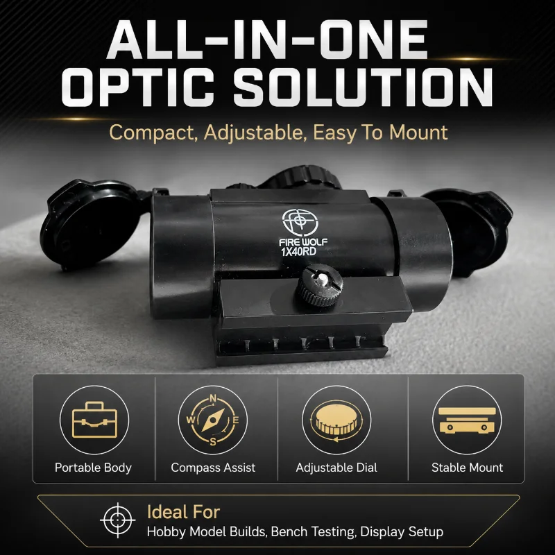Outdoor Hobby Game Accessory 1X40RD Compact Optical Observation Unit Protective Lens Caps Hobby Build Parts