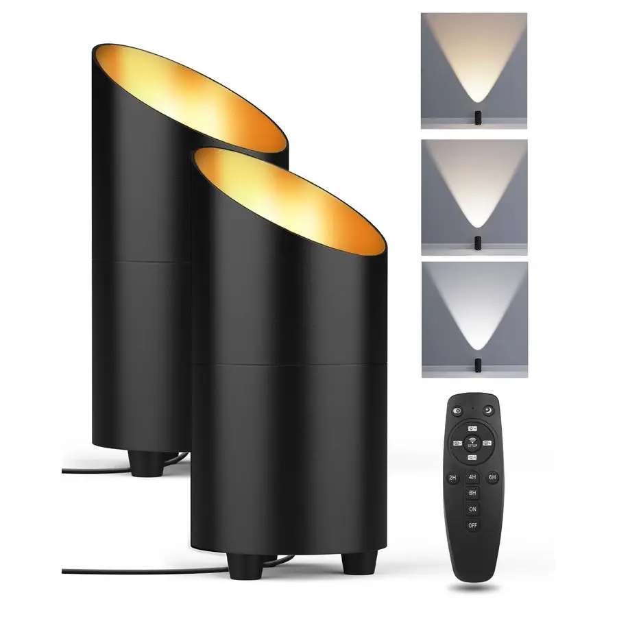

Упаковка Uplighting для помещений, светодиодные напольные светильники с дистанционным управлением и таймером, 3-цветный прожектор с регулируемой яркостью для углового дивана, растений, дома
