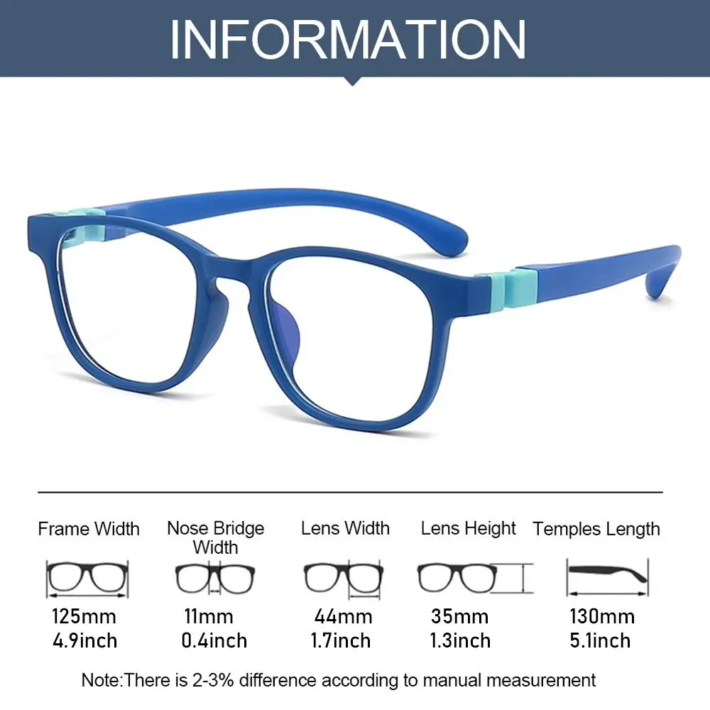 Portable Anti-blue Light Kids Glasses Removable Silicone Children Boys Girl Computer Eye Protection Eyeglasses Ultra Light Frame