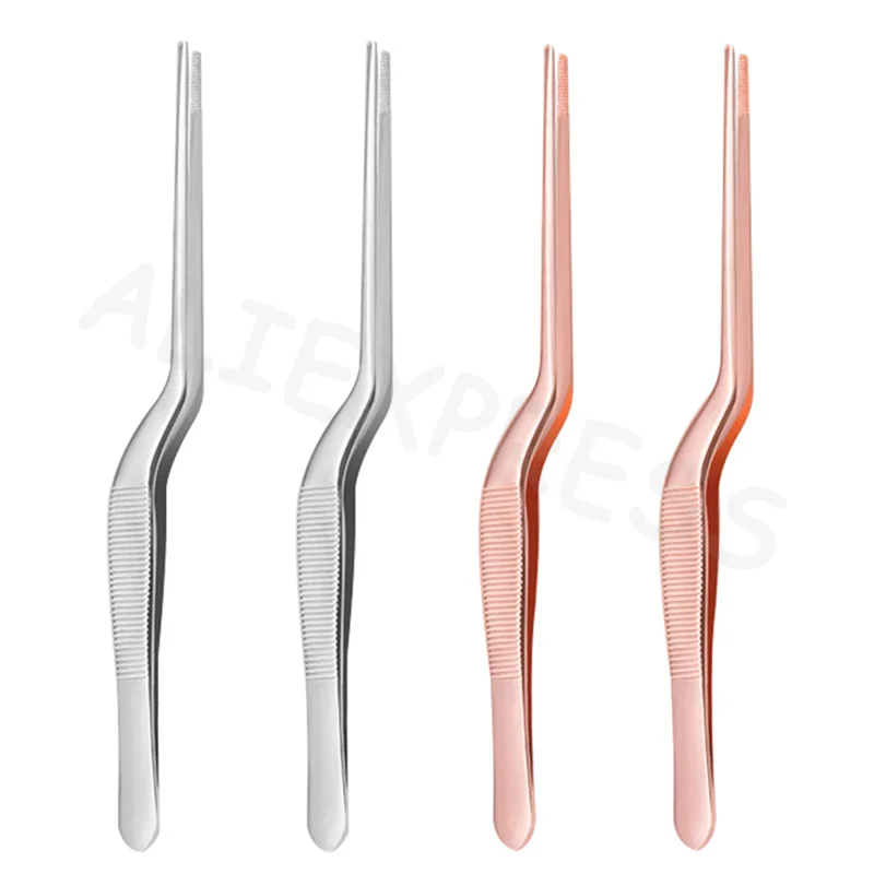 Curved Earwax Tweezers Clip Eyelash Remover Cleaner Tweezer Ear Nose Earpick Wax Removal Forceps Angled Clamp Nasal Tool