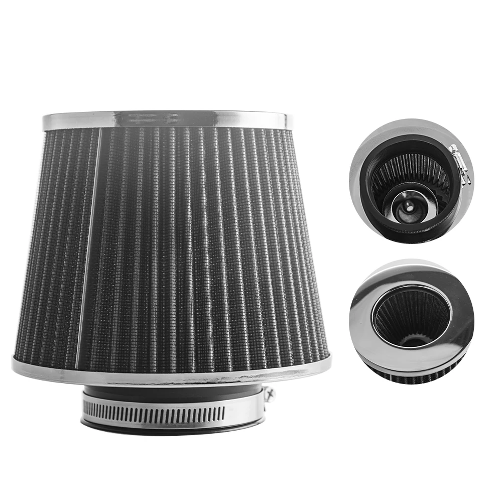 Universal Car Modified High Flow Air Filter Mushroom Head Air Filter 76mm Universal Mushroom Head Air Filter