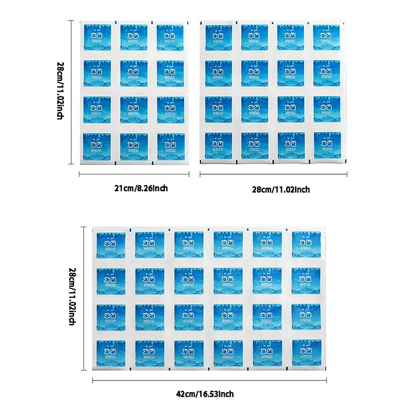 1 pz riutilizzabili autoadesivi impacchi di ghiaccio per acqua impacco di ghiaccio per la conservazione della freschezza dolore impacco freddo