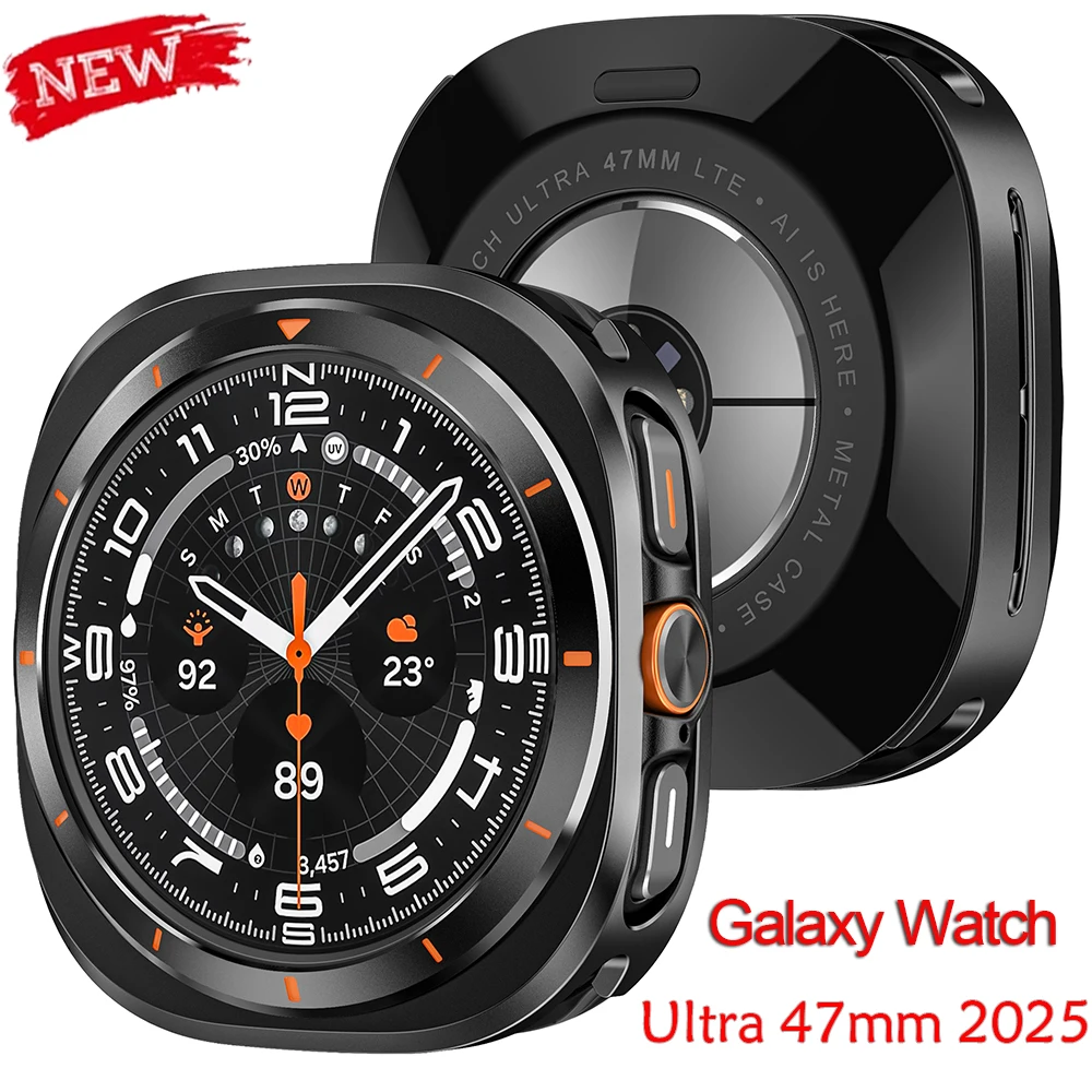 

Чехол из металлического сплава для Samsung Galaxy Watch 8 40 мм 44 мм, обновленный ультра-защитный чехол от падения для Galaxy Watch Ultra 47 мм