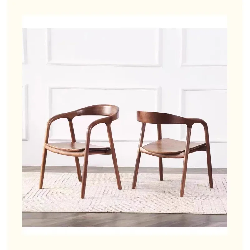 North America imported FAS black walnut dining chair solid wood dining table and chair combination solid wood chair