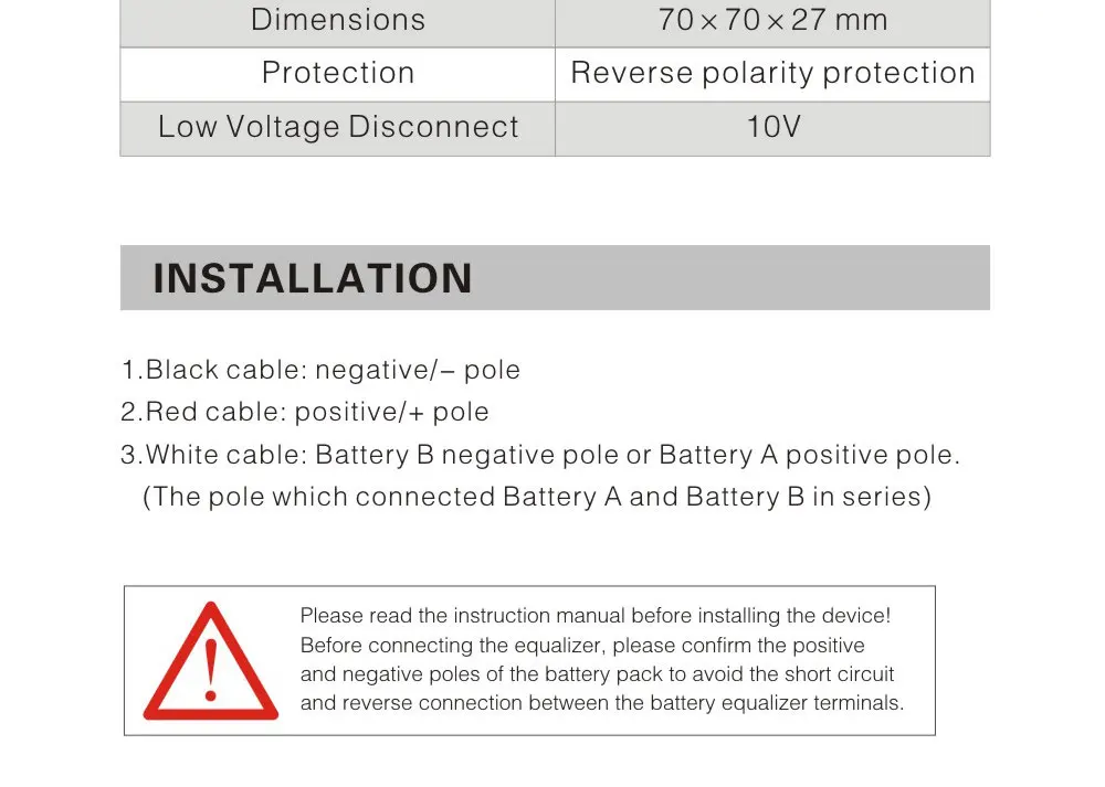 MAZAVA Batterie-Equalizer HC01 2 x 24V 2x12V Anzeige Batterien 24V 48V Aktiver Spannungsausgleich Blei-Säure Li-Ion LiFePO4 Batterie – Detail 5