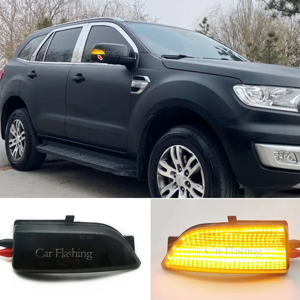 For Ford Ranger T6/T7/T8 rearview mirror turn signal LED flow Everest