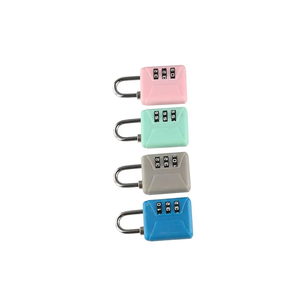 3 Dial Digit Suitcase Combination Lock Waterproof Anti-theft Mini Password Padlock Security Backpack Padlock Customs Code Lock