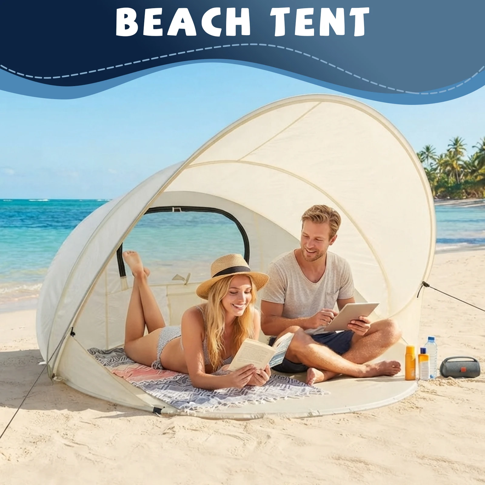Gazebo Pop Up - Portable Pop-Up Beach Canopy Tent for