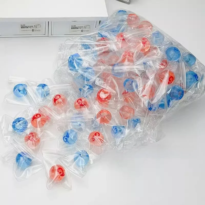 2 Stück neue Squishy Tabas Stressball Cartoon Animation Clear Mini TPR Soft Sticky Bag Ball Squeeze Fidget Kinderspielzeug Urlaubsgeschenke