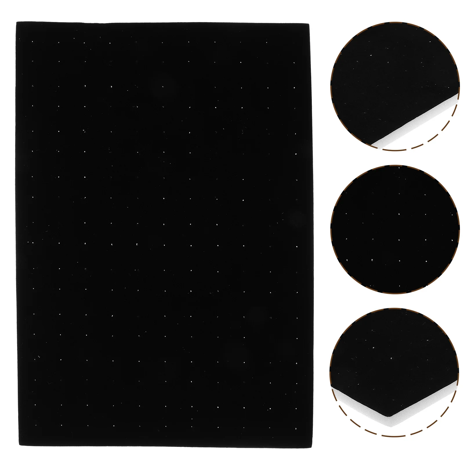 

Small Ear Stud Pad Jewelry Display Sponge Inner Cushion Trinket Black Insert Pads