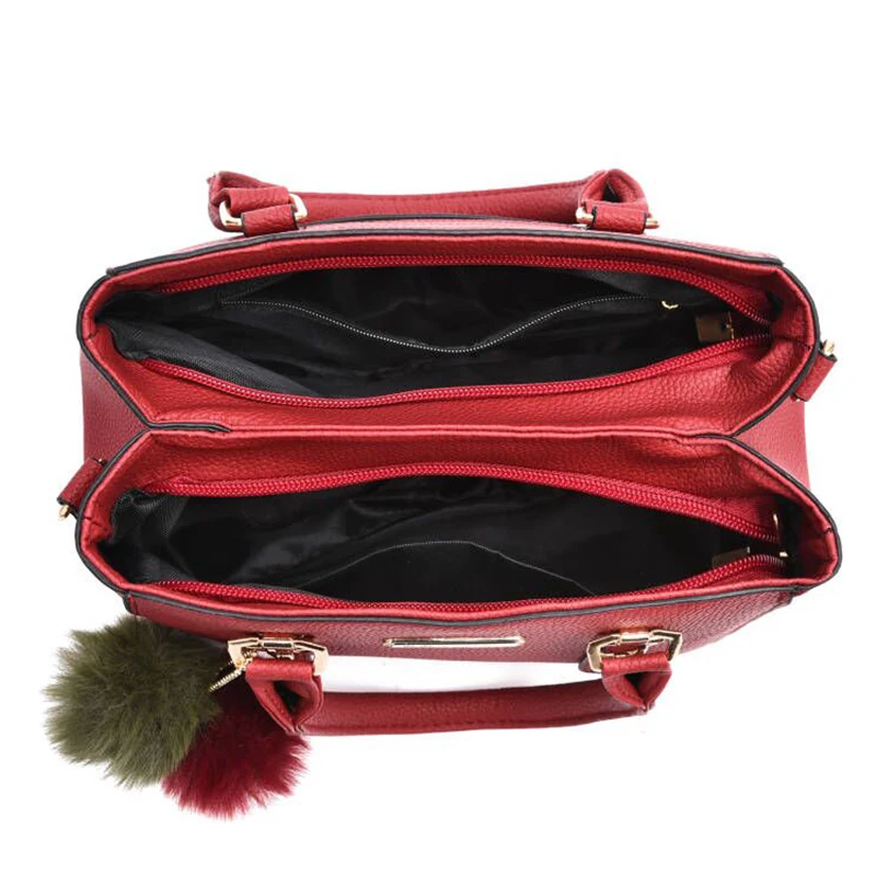Yogodlns Frauen Perlen Anhänger Handtasche Damen geprägte Umhängetasche Damen Messenger Bag Hairball Taschen hochwertige Tasche – Detail 26