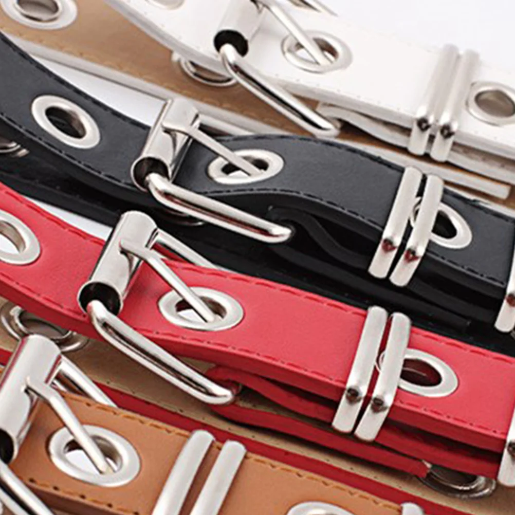 

1pc Round Decorative Belt Premium Metal Buckle Adjustable Waist Belt For Women Fashionable Dress Accessory Leisure Use