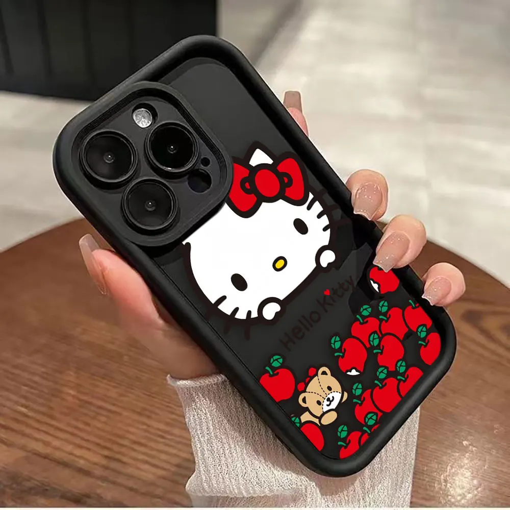 Hello Kitty Cartoon Soft Silicone Phone Case Capa, Shell para Redmi A1 Nota 13 12 12S 11 11T 10 9 9S 8 Pro Plus