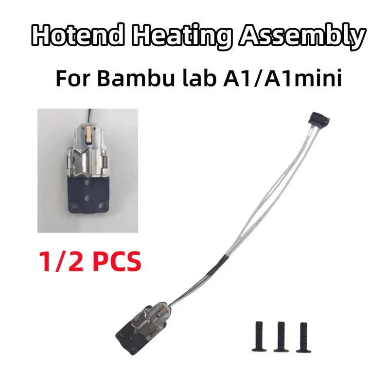 

For Bambu Lab A1 / A1 Mini 3D printer Hotend Heating Component Hoted Heating Assembly Kit Hot end 3D Printer Accessories