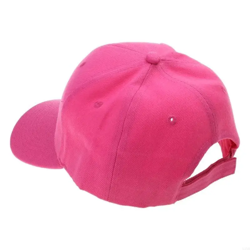 

L5YB Baseball Adjustable Size for Men Women Running Workouts Outdoor Activities All Seasons Bright Solid Color Hat