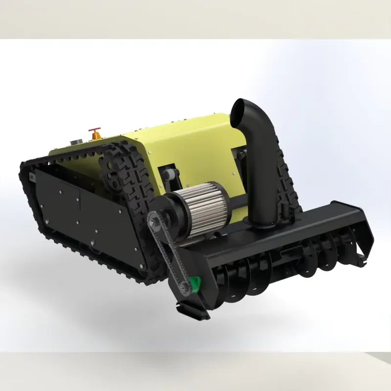 Remote Control Snowplow Multi-Purpose Electric Snow Blower Snow Blower Rubber Track Snowplow Equipment