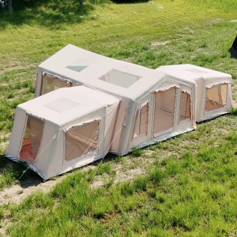 Air Glamping Waterproof Tents Outdoor Camping Inflatable Tent for 6-10 Persons