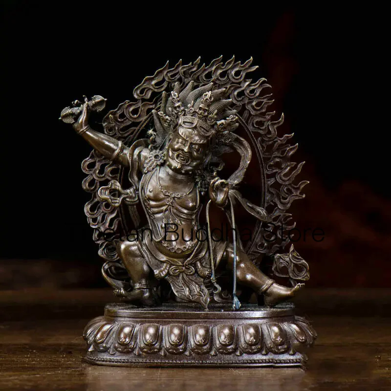 

Tibetan Buddhist Seiko Tantric Pure Copper Vajrapani Bodhisattva Buddha Statues