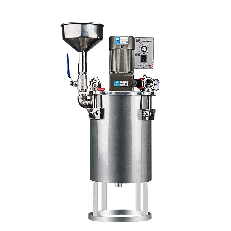 Electric mixing Barrel 5L Pressure Barrel with Funnel Glue Storage Tank Pressure Tank Liquid Level Display barrel Glue 220V/50HZ