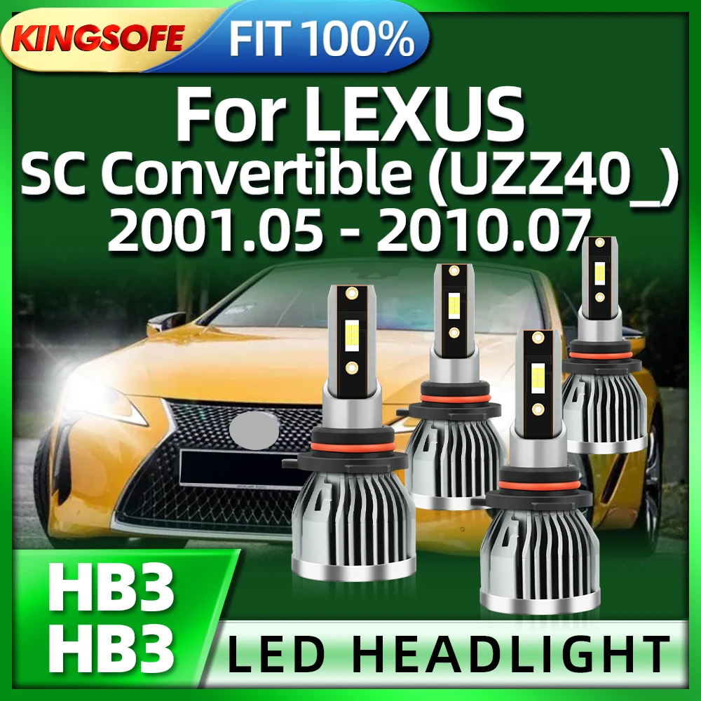 

KINGSOFE HB3 Led Bulb 110W Car Lights HeadLight 6000K For LEXUS SC Convertible 2001 2002 2003 2004 2005 2006 2007 2008 2009 2010