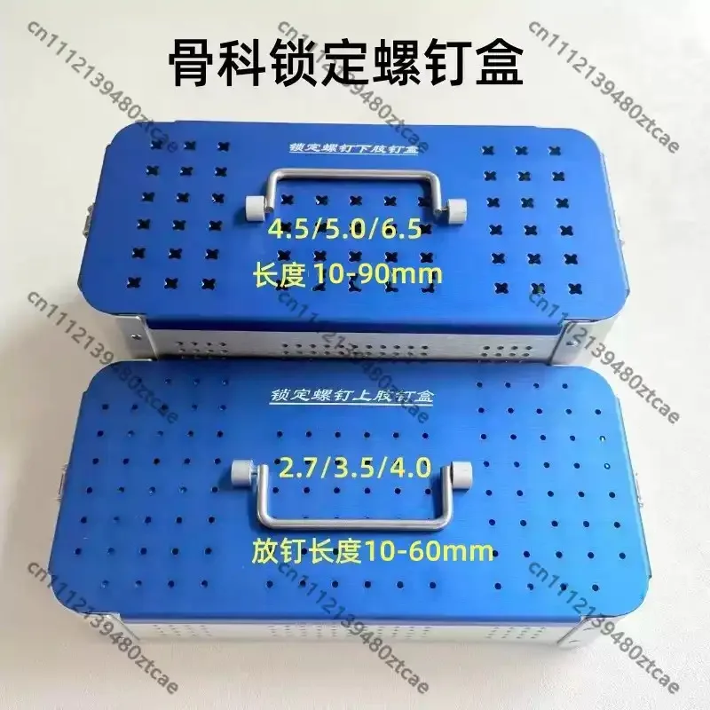 Upper & Lower Limb Orthopedic Locking Screw Storage Box 2.7/3/4.0 /4.5/5.0/6.5mm Autoclavable Implant Organizer