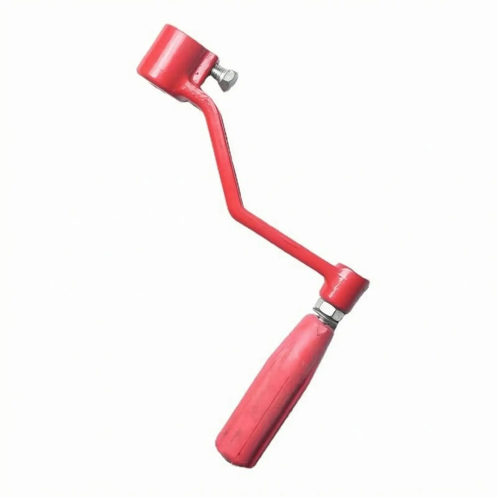 Beekeeping Manual Crank Handle Red Coated Metal Honey Extractor Spare Accessory for Extraction Tasks