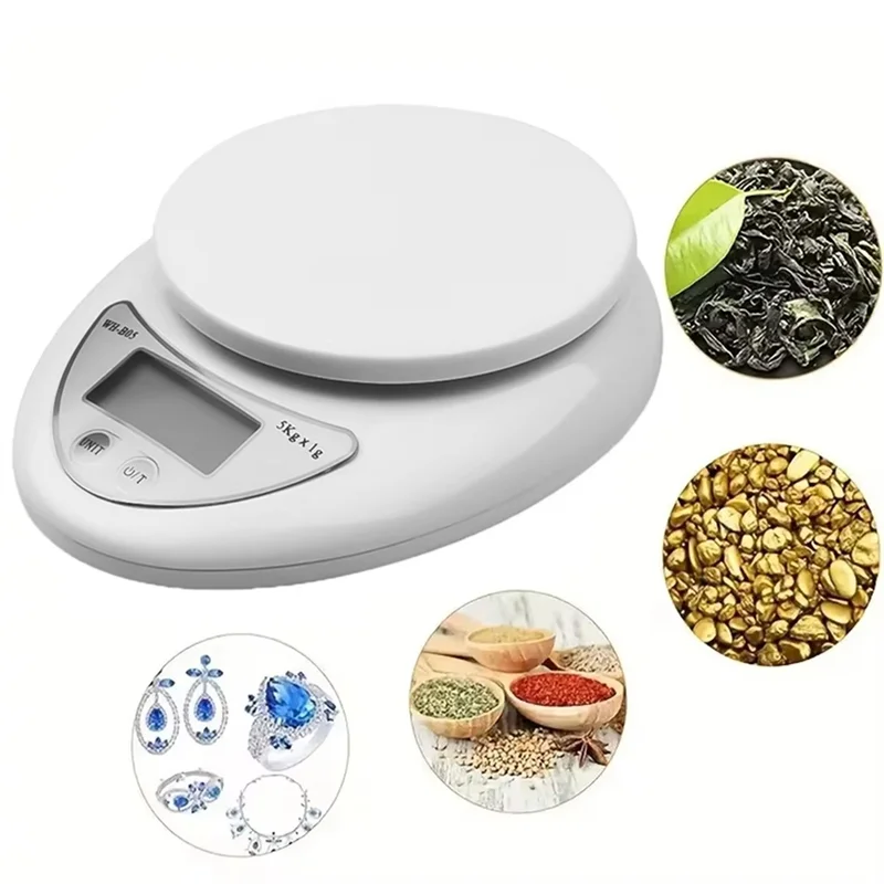

ABVA-For Kitchen Electronic Scale 5Kg/1G Portable Digital LED Food Measuring Weight Balance Scales