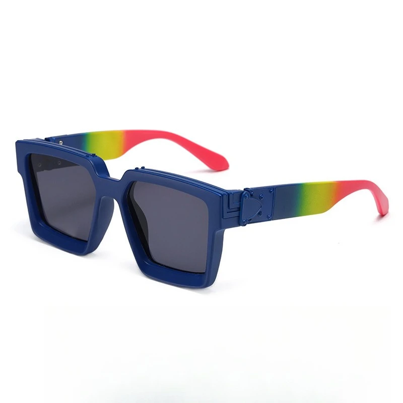 

8622 Rave Sunglasses Large Square Frame Party Glasses Unisex UV400 Sun Glasses for Men Women
