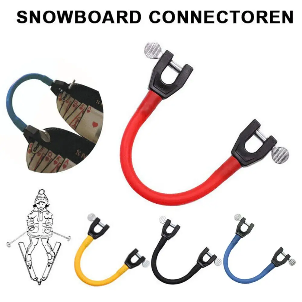 Ski Connector For Skiing Beginners Speed Control Ski Clip Holder Sled Rope Ski Training Aid Snowboard Connectoren For Kids O5W1