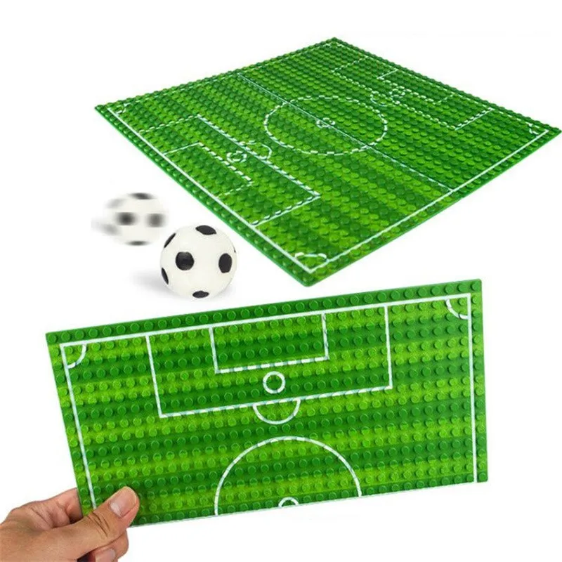 1pc 16*32 Dots  Base Plate Basketball Football Baseplate For Figure Field Court Block DIY Toys Christmas Gift for Children