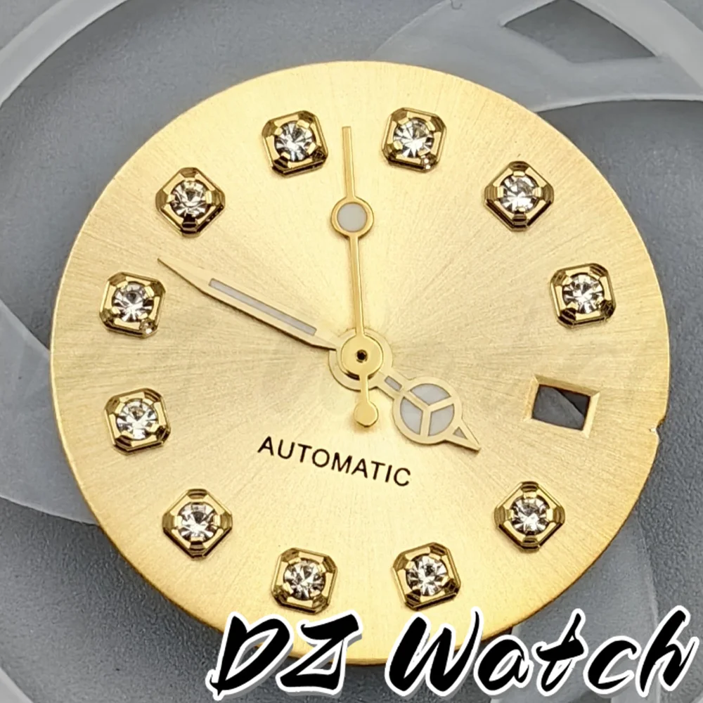 20.5mm Multicolor Sunburst/Gradient Watch Dial  Diamond Markers Date Window Fit NH05 Automatic Movement for Women Wristwatch