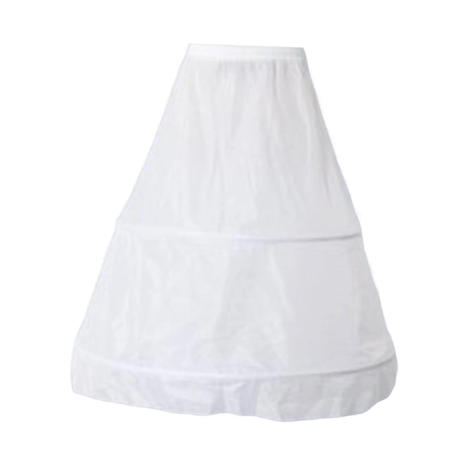 Wedding Crinoline Underskirt Slip 2 Hoops Skirt for Wedding Proms Dress