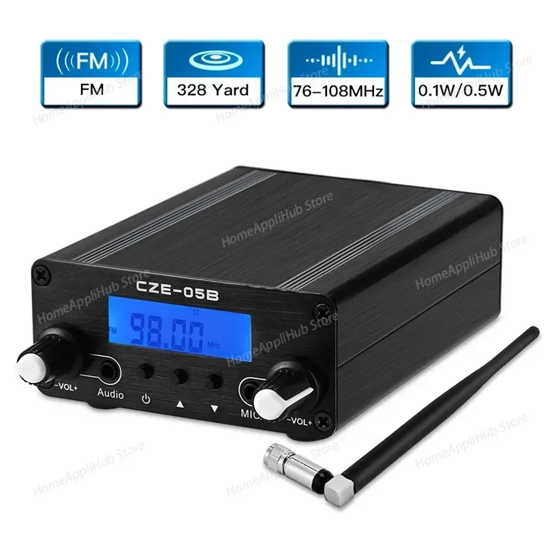 FM Frequency Modulation Transmitter, Stereo School Broadcasting, Wireless Broadcasting, FM Transmission Module,  SuperMarket
