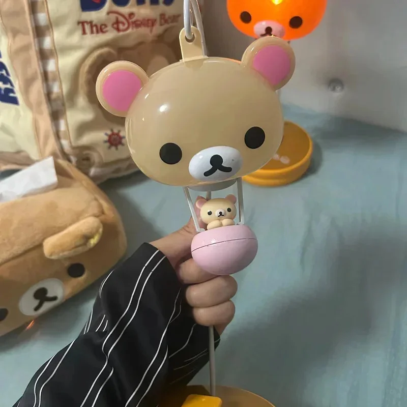 Sanx Rilakkuma Night Light Cute Balloon Bear Lamp Creative Desktop Decoration for Home Office Bedroom