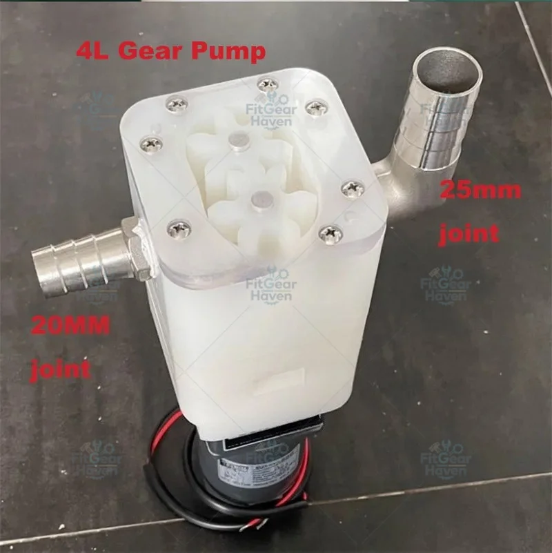 Suitable for 4L 12V gear pump, self-priming honey pump, viscous liquid rotary pump