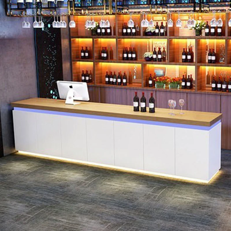 Retro bar Counter Commercial Industrial Restaurant bar Cashier Billiard Cafe Reception Desk Customized