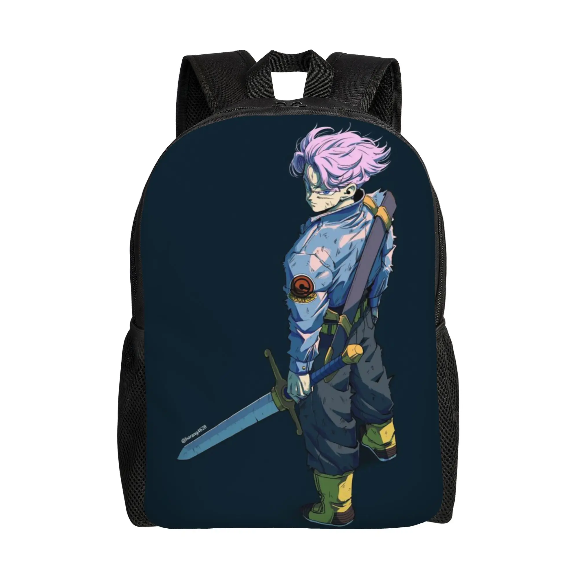 

Trunks Daypack Back to school season Lavender Hair Anime Swordsman Fashionable Backpack