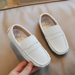 2023 Spring and Autumn British Style Soft Simple Solid Colour Breatheable Light Slip-on Non-slip Flat-Heel Casual Shoes for Boys