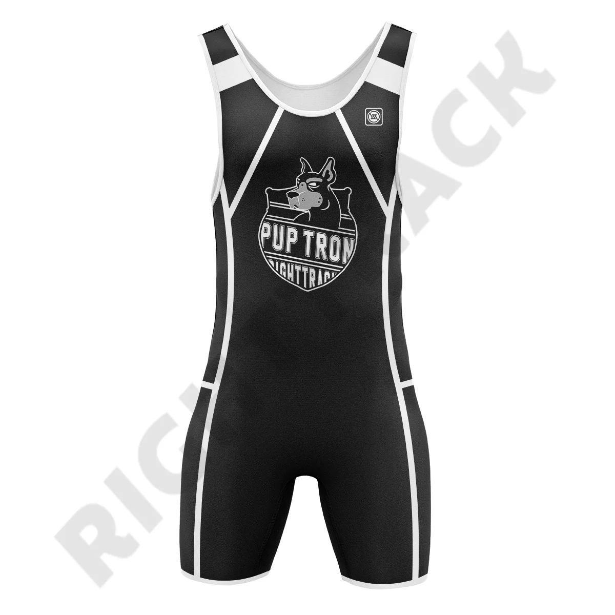 Sexy Men‘s Pup Tron Zipper Singlet RightTrack One-Piece Wrestling Powerlifting Sleeveless Gym Sport Fitness Clothing