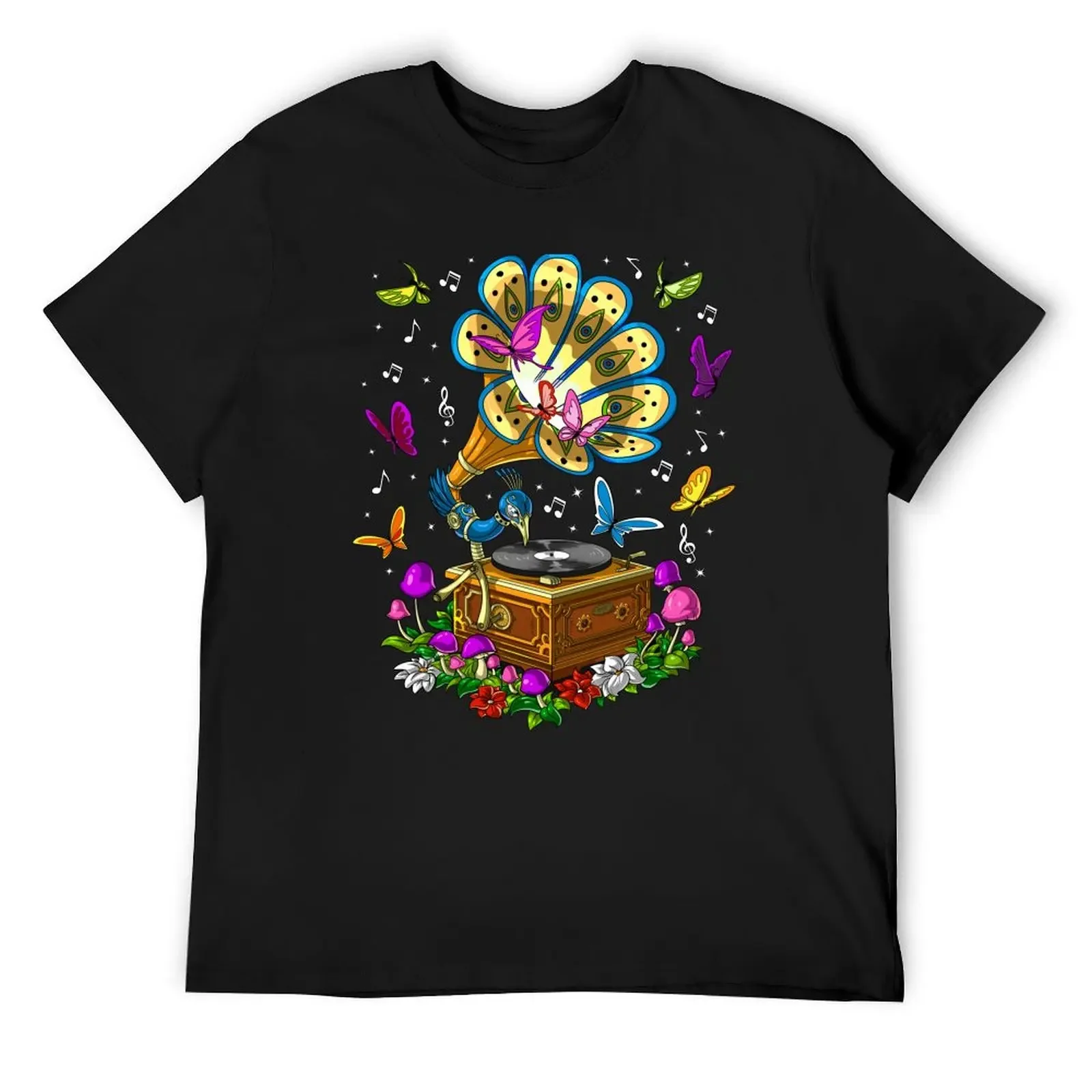 

Psychedelic Gramophone T-Shirt Short sleeve tee luxury t-shirt tops outfits for men