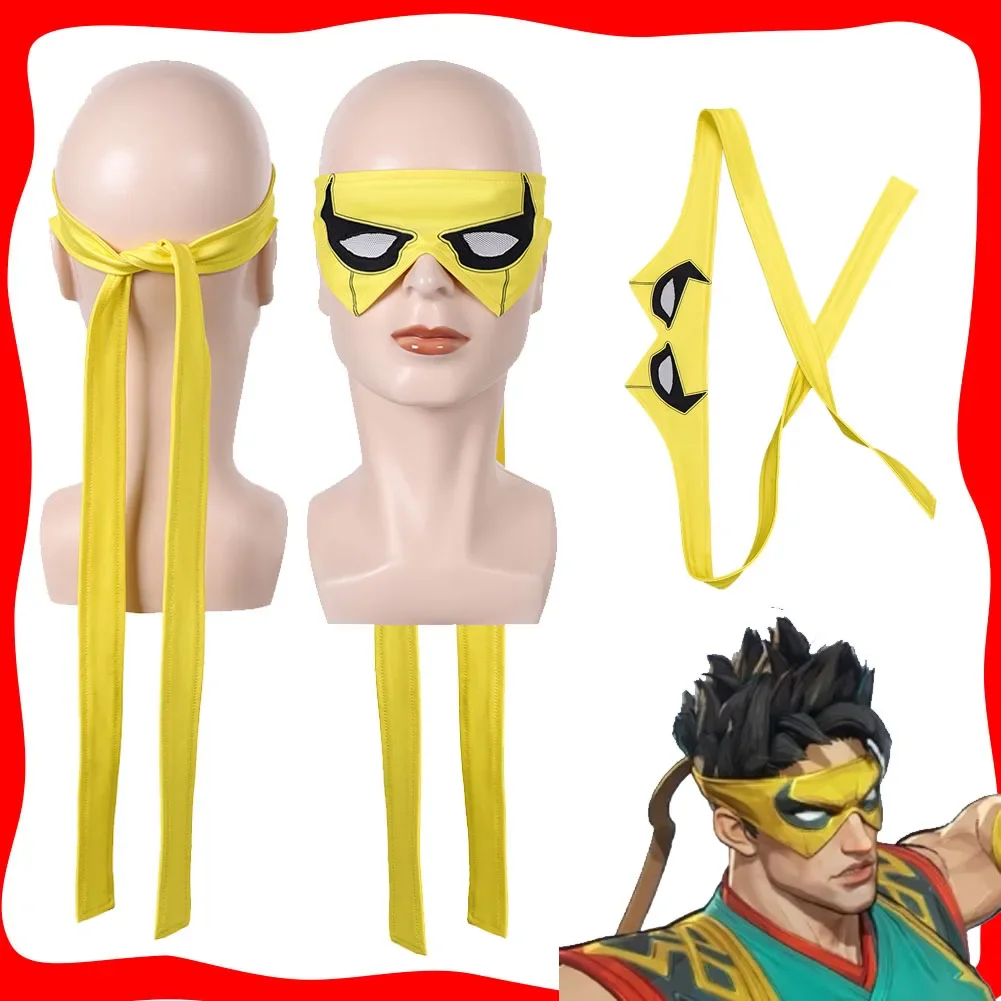 

Iron Fist Cosplay Eye Mask Game Rivals Roleplay Costume Accessories Men Adult Male Disguise Halloween Carnival Events Props