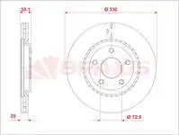 Store code: AE0964 for brake disc ON FREEMONT 11 GRAND VOYAGER V (RT) 07 CARAVAN 94 00 JOURNEY 08