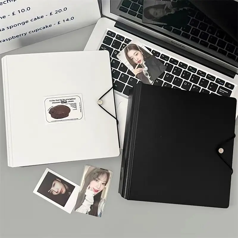 MINKYS Kawaii D-förmiger Ring, 7,6 cm, Kpop-Fotokartenbinder, großes Fassungsvermögen, Idol-Fotokartenalbum, Fotokarten, Sammelbuch – Detail 1