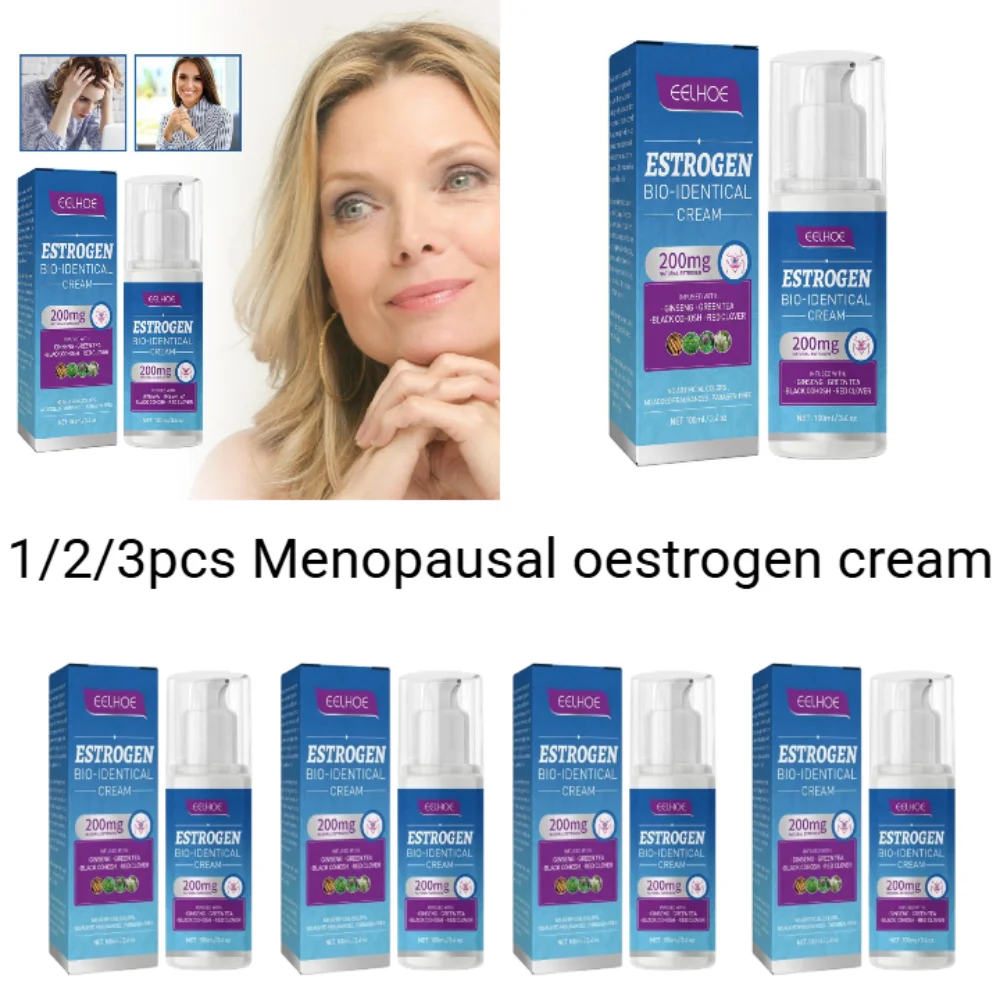 

1/2/3pcs Progesterone Cream for Menopause Middle-Aged Elderly Woman Progesterones Women Hormonal Balance Menopause Estrogen