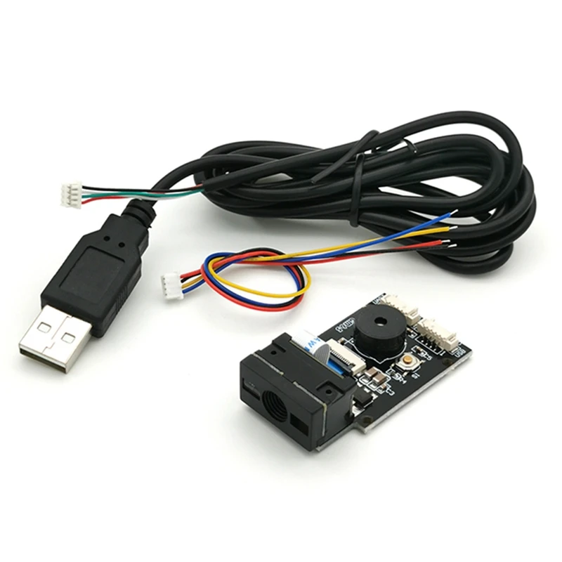 GM65 USB Wired Barcode Scanner 1D 2D Bar Code Reader QR Code Reader Module CMOS Buzzer For Reminding With Cable UART