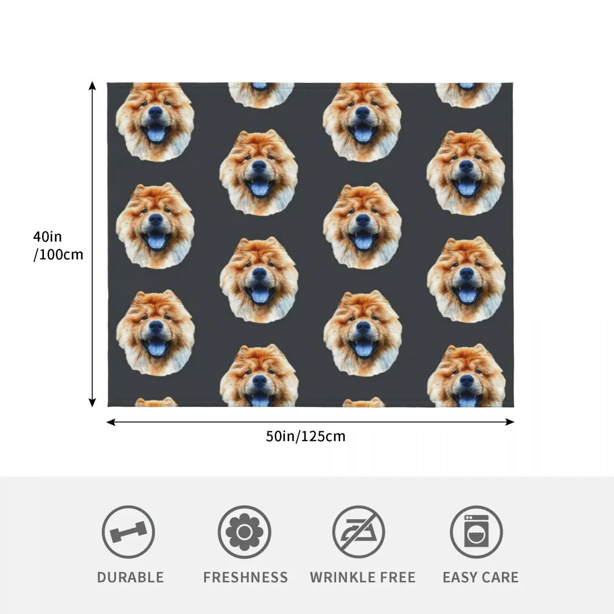 تشاو تشاو الكلب رئيس الفن رمي بطانية لينة الصيف الفراش ريتروس المعزي البطانيات