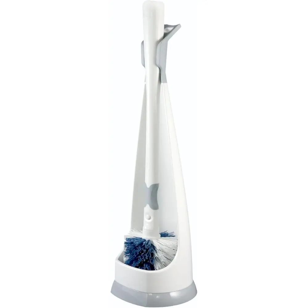 

Flexible Scrubber Toilet Brush Set with Portable Caddy Holder for Easy Bathroom Cleaning and Stain Removal