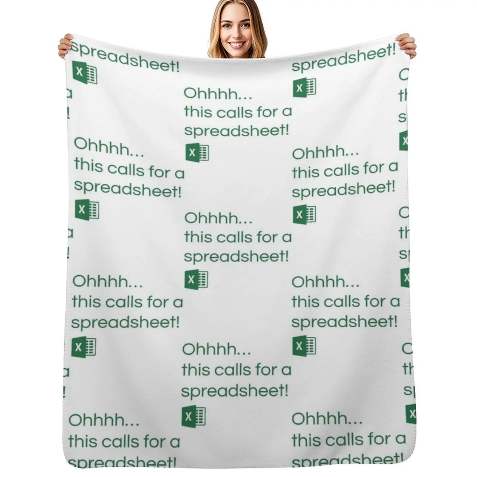 

Excel - This calls for a spreadsheet Throw Blanket Cute Plaid warm winter For Baby Blankets