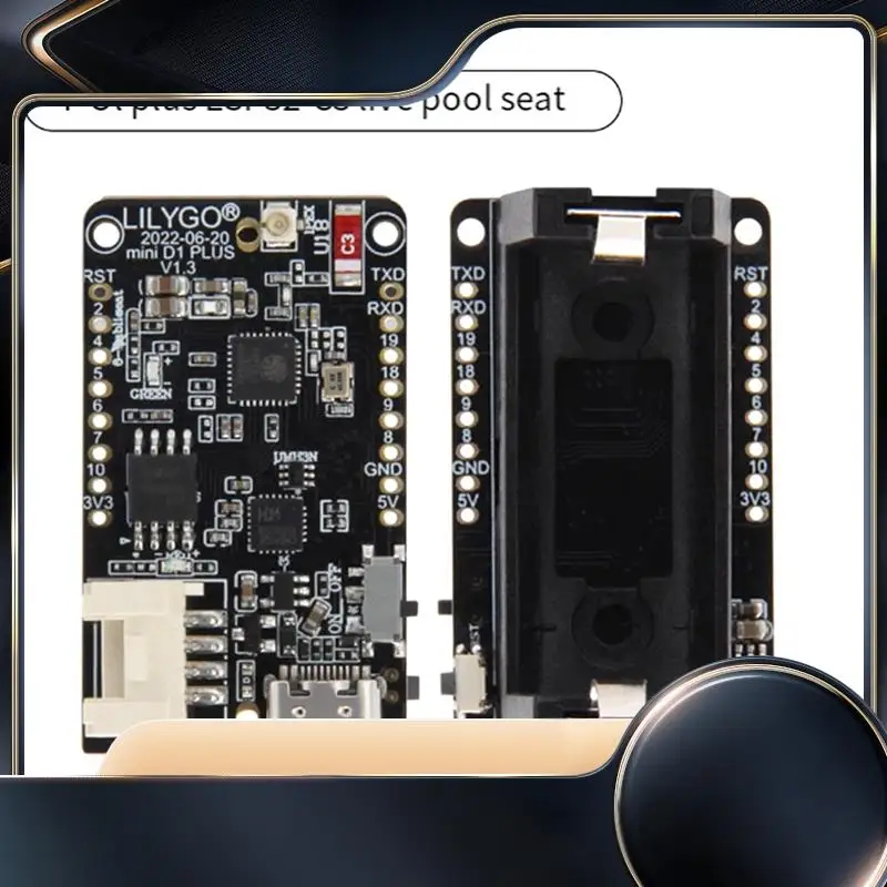 LILYGO TTGO T-OI Plus ESP32-C3 RISC-V MCU Wireless Module Development Circuits Board Suppert Wi-Fi Bluetooth A-N34R